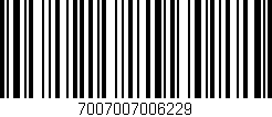 Código de barras (EAN, GTIN, SKU, ISBN): '7007007006229'