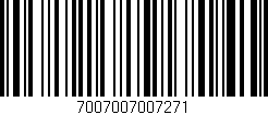 Código de barras (EAN, GTIN, SKU, ISBN): '7007007007271'