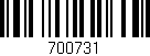 Código de barras (EAN, GTIN, SKU, ISBN): '700731'