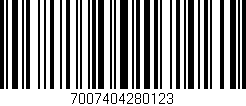 Código de barras (EAN, GTIN, SKU, ISBN): '7007404280123'