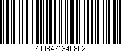 Código de barras (EAN, GTIN, SKU, ISBN): '7008471340802'