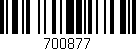 Código de barras (EAN, GTIN, SKU, ISBN): '700877'