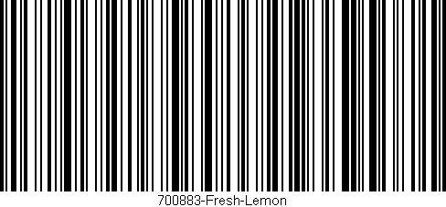 Código de barras (EAN, GTIN, SKU, ISBN): '700883-Fresh-Lemon'