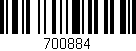 Código de barras (EAN, GTIN, SKU, ISBN): '700884'