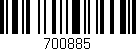 Código de barras (EAN, GTIN, SKU, ISBN): '700885'