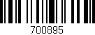 Código de barras (EAN, GTIN, SKU, ISBN): '700895'