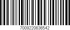 Código de barras (EAN, GTIN, SKU, ISBN): '7009220636542'