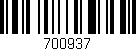 Código de barras (EAN, GTIN, SKU, ISBN): '700937'