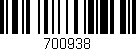 Código de barras (EAN, GTIN, SKU, ISBN): '700938'