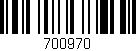 Código de barras (EAN, GTIN, SKU, ISBN): '700970'