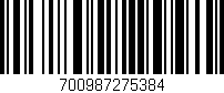 Código de barras (EAN, GTIN, SKU, ISBN): '700987275384'