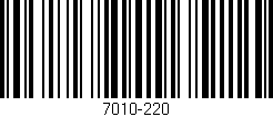 Código de barras (EAN, GTIN, SKU, ISBN): '7010-220'