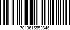 Código de barras (EAN, GTIN, SKU, ISBN): '7010615558646'