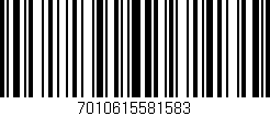 Código de barras (EAN, GTIN, SKU, ISBN): '7010615581583'
