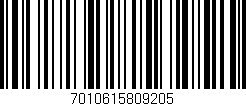 Código de barras (EAN, GTIN, SKU, ISBN): '7010615809205'