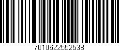 Código de barras (EAN, GTIN, SKU, ISBN): '7010622552538'