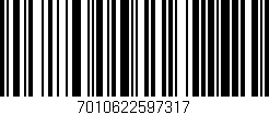 Código de barras (EAN, GTIN, SKU, ISBN): '7010622597317'