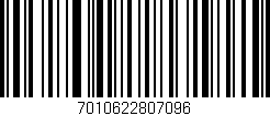Código de barras (EAN, GTIN, SKU, ISBN): '7010622807096'
