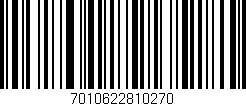 Código de barras (EAN, GTIN, SKU, ISBN): '7010622810270'