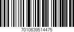 Código de barras (EAN, GTIN, SKU, ISBN): '7010639514475'