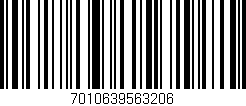 Código de barras (EAN, GTIN, SKU, ISBN): '7010639563206'