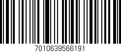 Código de barras (EAN, GTIN, SKU, ISBN): '7010639566191'