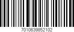 Código de barras (EAN, GTIN, SKU, ISBN): '7010639852102'