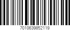 Código de barras (EAN, GTIN, SKU, ISBN): '7010639852119'
