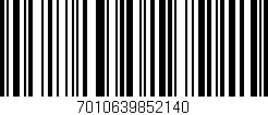 Código de barras (EAN, GTIN, SKU, ISBN): '7010639852140'