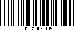 Código de barras (EAN, GTIN, SKU, ISBN): '7010639852195'