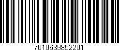 Código de barras (EAN, GTIN, SKU, ISBN): '7010639852201'