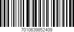 Código de barras (EAN, GTIN, SKU, ISBN): '7010639852409'