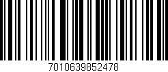 Código de barras (EAN, GTIN, SKU, ISBN): '7010639852478'