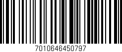 Código de barras (EAN, GTIN, SKU, ISBN): '7010646450797'