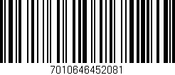 Código de barras (EAN, GTIN, SKU, ISBN): '7010646452081'