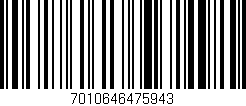 Código de barras (EAN, GTIN, SKU, ISBN): '7010646475943'