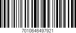 Código de barras (EAN, GTIN, SKU, ISBN): '7010646497921'