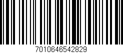Código de barras (EAN, GTIN, SKU, ISBN): '7010646542829'