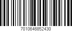 Código de barras (EAN, GTIN, SKU, ISBN): '7010646852430'