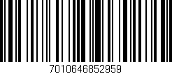 Código de barras (EAN, GTIN, SKU, ISBN): '7010646852959'