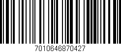 Código de barras (EAN, GTIN, SKU, ISBN): '7010646870427'
