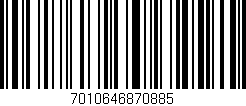 Código de barras (EAN, GTIN, SKU, ISBN): '7010646870885'