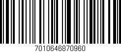 Código de barras (EAN, GTIN, SKU, ISBN): '7010646870960'