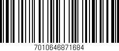 Código de barras (EAN, GTIN, SKU, ISBN): '7010646871684'