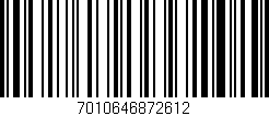 Código de barras (EAN, GTIN, SKU, ISBN): '7010646872612'