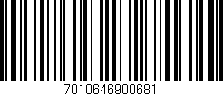 Código de barras (EAN, GTIN, SKU, ISBN): '7010646900681'