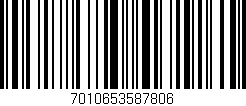 Código de barras (EAN, GTIN, SKU, ISBN): '7010653587806'