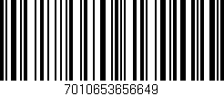 Código de barras (EAN, GTIN, SKU, ISBN): '7010653656649'