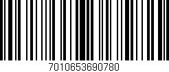 Código de barras (EAN, GTIN, SKU, ISBN): '7010653690780'