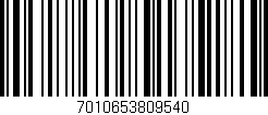 Código de barras (EAN, GTIN, SKU, ISBN): '7010653809540'